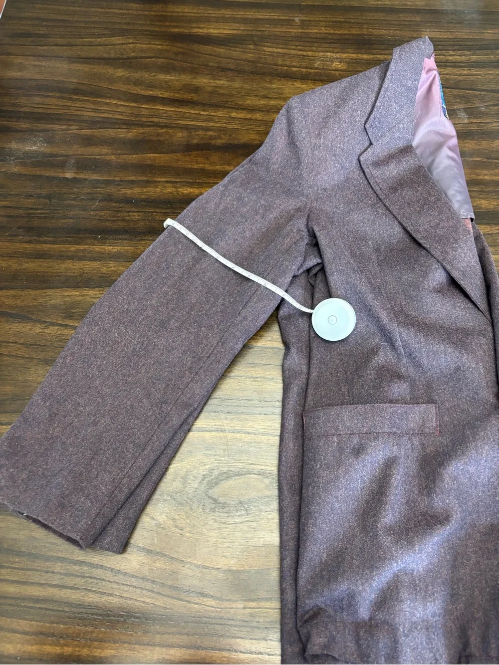 Vintage Nino Cerruti Sport Blazer 38 Wool Blend Tweed Burgundy Men’s